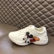 Gucci x Disney Rhyton Trainer Side Profile in ivory Side profile of Gucci x Disney Rhyton trainer showing character artwork in ivory