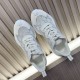 Gucci Run GG Crystal White Trainers Overhead Angle Overhead view of Gucci Run GG crystal embellished white mesh trainers