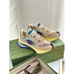 Gucci Run Multicolour Mesh And Leather Low Top Trainers Gucci Run Multicolour Mesh And Leather Low Top Trainers