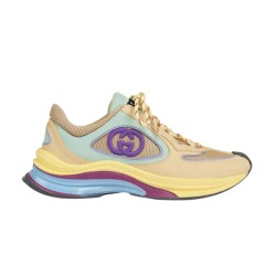 Gucci Run Multicolour Mesh And Leather Low Top Trainers