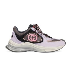 Gucci Run Lilac And Grey Low Top Trainers