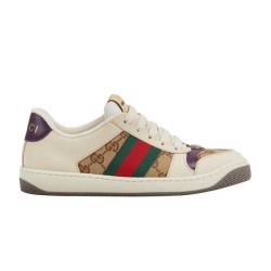 Gucci Screener Gg Canvas Beige Low Top Trainers