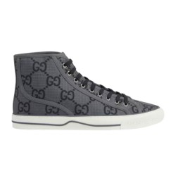 Gucci Tennis High Top Canvas Grey Trainers