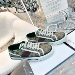 Gucci Tennis Beige Canvas Low Top Trainers Beige Gucci Tennis Beige Canvas Low Top Trainers Beige