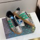 Gucci Snakeskin Pattern Low Top Trainers Grey Green Pair Gucci Snakeskin Pattern Low Top Trainers Grey Green pair on box
