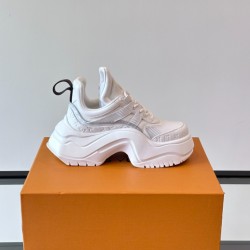 L Archlight Chunky White Leather Platform Trainer L Archlight Chunky White Leather Platform Trainer
