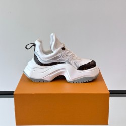L Archlight Chunky Wave Sole White Canvas Trainers L Archlight Chunky Wave Sole White Canvas Trainers