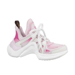 L Archlight Chunky Wave Sole Pink Mesh Trainers