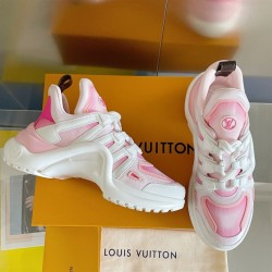 L Archlight Chunky Wave Sole Pink Mesh Trainers L Archlight Chunky Wave Sole Pink Mesh Trainers