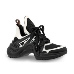 L Archlight Chunky Monogram Arch Sole Black White Trainers