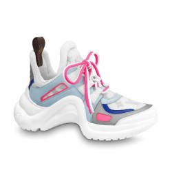 L Archlight Chunky Trainers In Blue Pink And White