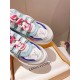 Monogram mesh detail of L Archlight Chunky Trainers in blue, pink, and white Close-up of the monogram mesh on L Archlight Chunky Trainers in blue, pink, and white