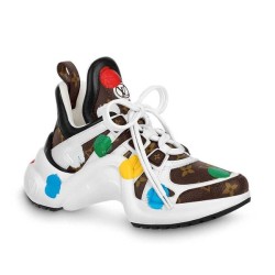 L Archlight Monogram Printed Trainers Brown