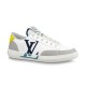 L Charlie White Leather Low-Top Trainer Outer Side View L Charlie white leather low-top trainer viewed from the outer side