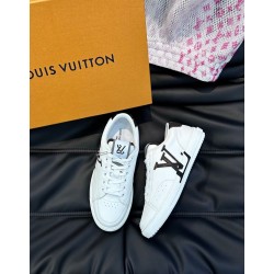 L Charlie Sneaker Monogram Leather Low Top Trainers White Smooth L Charlie Sneaker Monogram Leather Low Top Trainers White Smooth