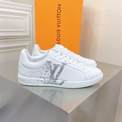L Classic Monogram Graphic White Leather Low Top Trainers L Classic Monogram Graphic White Leather Low Top Trainers