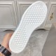 L Classic Leather Trainers Sole View in white and blue White rubber outsole of L leather trainers showing traction pattern in white and blue