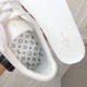 L Classic Leather Trainers Interior Insole in white and blue Interior of L white leather trainers showing printed insole in white and blue
