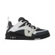 L skate sneaker in black and white leather lateral view L skate sneaker in black and white leather lateral view