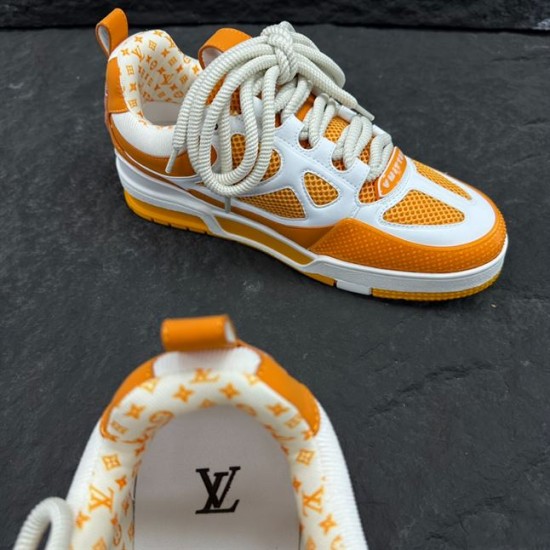 L Skate Chunky Trainers in yellow and white leather interior detail L Skate Chunky Trainers in yellow and white leather interior detail