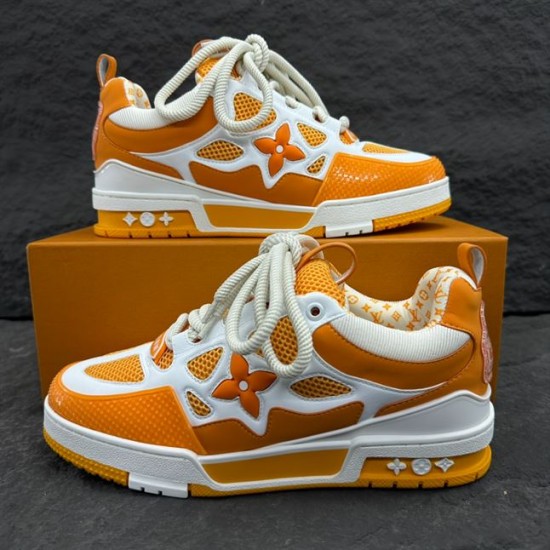 L Skate Chunky Trainers in yellow and white leather dual pair display L Skate Chunky Trainers in yellow and white leather dual pair display