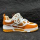 L Skate Chunky Trainers in yellow and white leather side profile L Skate Chunky Trainers in yellow and white leather side profile