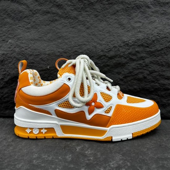 L Skate Chunky Trainers in yellow and white leather profile angle L Skate Chunky Trainers in yellow and white leather profile angle