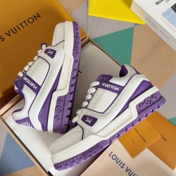 L Lv Trainer Maxi Sneaker Violet – Lvs199 Uk