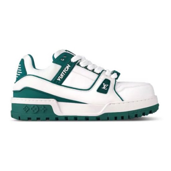 L Trainer Maxi Low Top Trainers White Green Details Striking – additional view 7
