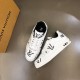 L Monogram Print Leather Low Top Trainers White Black Diagonal Arrangement L Monogram Print Leather Low Top Trainers White Black dynamic diagonal arrangement