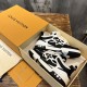 L Skater Style Chunky Black And White Trainers Boxed Set L skater style chunky black and white trainers neatly packed inside an orange presentation box