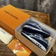 L blue mesh suede low top trainers neatly packed inside storage box L blue mesh suede low top trainers neatly packed inside storage box