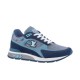 L blue mesh suede low top trainers isolated clean studio view L blue mesh suede low top trainers isolated clean studio view