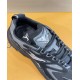L Runner Tactic Low Top Mesh Trainers In Black And Grey inner tongue and branded insole