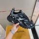 L Runner Tactic Low Top Mesh Trainers In Black And Grey close up side angle