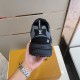L Runner Tactic Low Top Mesh Trainers In Black And Grey rear heel view