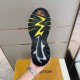 L Runner Tatic Trainers Sole View in orange and yellow Underside tread pattern of the L Runner Tatic trainers with yellow and black rubber sole in orange and yellow