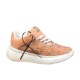L Show Up Low Top Monogram Trainers Peach lateral side view
