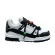 L Trainer Maxi Low-Top Trainers in white and black studio shot Studio shot of L Trainer Maxi Low-Top Trainers in white and black