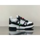 L Trainer Maxi Low-Top Trainers in white and black lateral view Lateral side view of L Trainer Maxi Low-Top Trainers in white and black