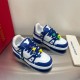 Replica L Trainer Maxi Low-Top Sneakers In White And Blue – Lvs117 Uk - 9199 - Buddha Luxury