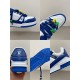 Replica L Trainer Maxi Low-Top Sneakers In White And Blue – Lvs117 Uk - 9199 - Buddha Luxury