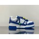 Replica L Trainer Maxi Low-Top Sneakers In White And Blue – Lvs117 Uk - 9199 - Buddha Luxury