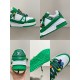 L Trainer Maxi Low Top Trainers White Green - Detail Grid Composite detail view of L Trainer Maxi trainers showing heel, sole, and toe in white and green