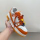 Replica L 9097 LLVS115 Buddha Luxury Replica L Trainer Maxi Low-Top Sneakers In White And Orange – Lvs115 Uk - 9097 - Buddha Luxury