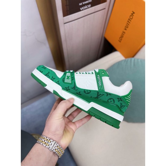 Replica L 8278 LLVS001 Buddha Luxury Replica L Trainer Monogram Denim White Green – Lvs001 Uk - 8278 - Buddha Luxury