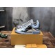 Outer Lateral Angle of L Trainer Metallic Silver Low Top Sneakers Outer lateral side angle of L Trainer Metallic Silver Low Top Sneakers