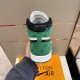 L Green White and Black High-Top Trainer Rear Heel View L green white and black high-top trainer rear heel view