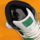 L Green White and Black High-Top Trainer Interior Collar View L green white and black high-top trainer interior collar view