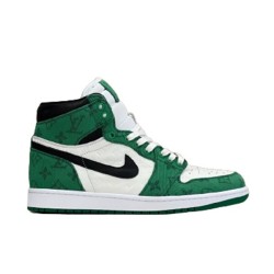 L Monogram High-Top Green White Black Trainers
